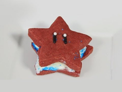 Super Mario Star Ice Cream Sandwich – Quake and Bake