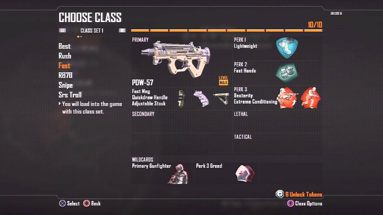 My Black Ops 2 Classes And Stats