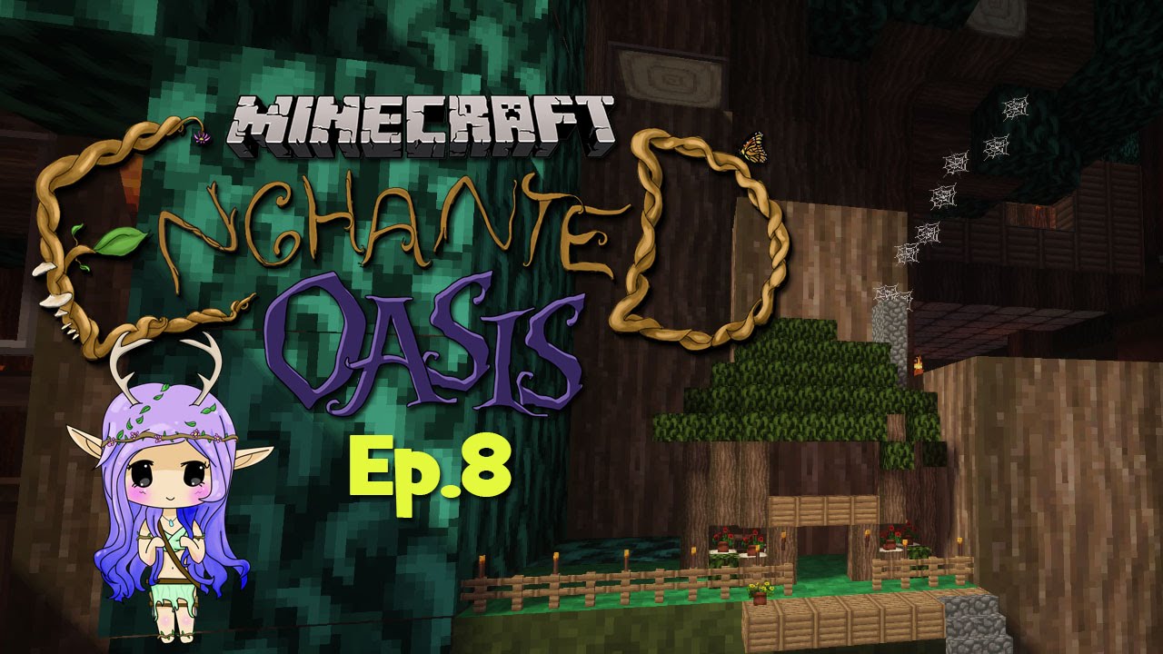 “TINY FAIRY HOUSE” Minecraft Enchanted Oasis Ep 8