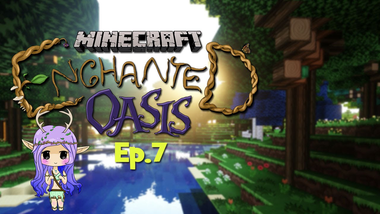 “OUR FIRST SPELL” Minecraft Enchanted Oasis Ep 7