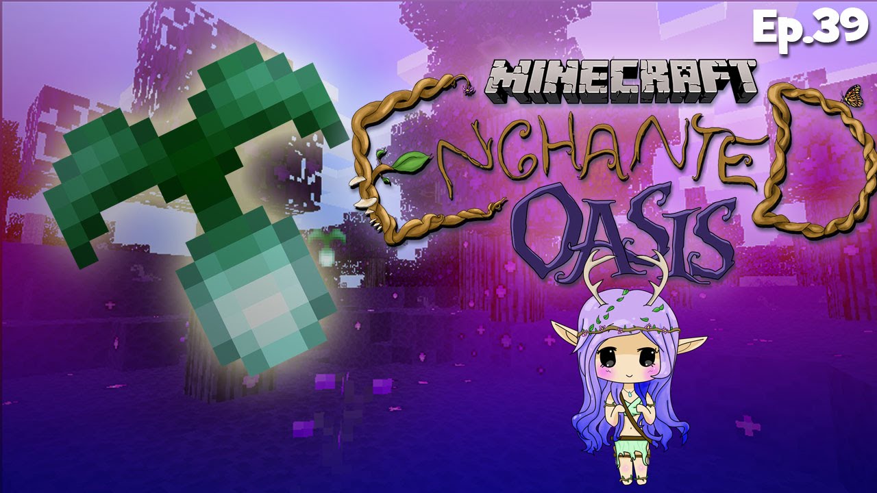 “ETHEREAL BLOOMS AND A GUEST!” Minecraft Enchanted Oasis Ep 39