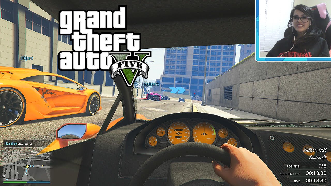 PS4 GTA 5 Online – First Person Races!