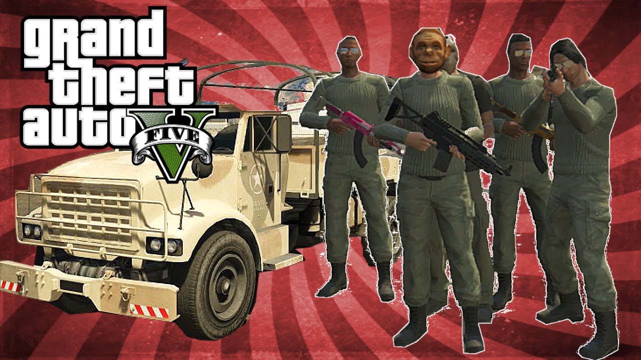 GTA 5 Online Fun – Military Base Takover!