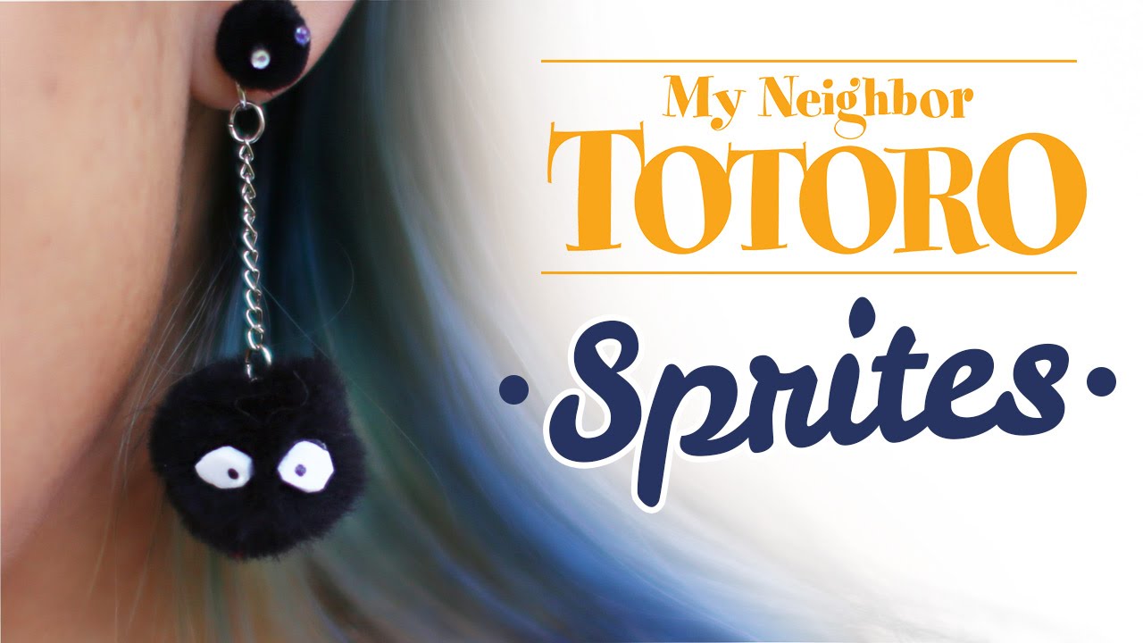 Sprites Earrings – Totoro – DIY GG