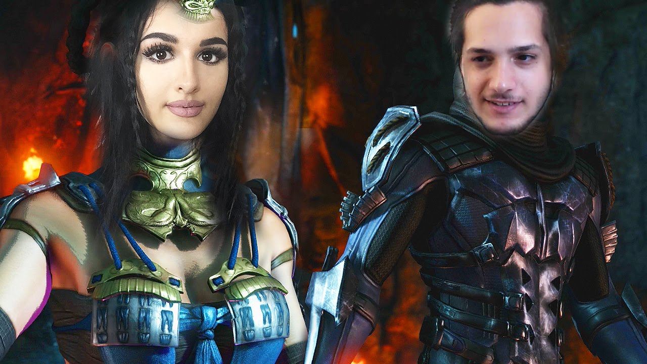 1v1 BF vs GF Mortal Kombat X – SSSniperWolf vs Sausage!