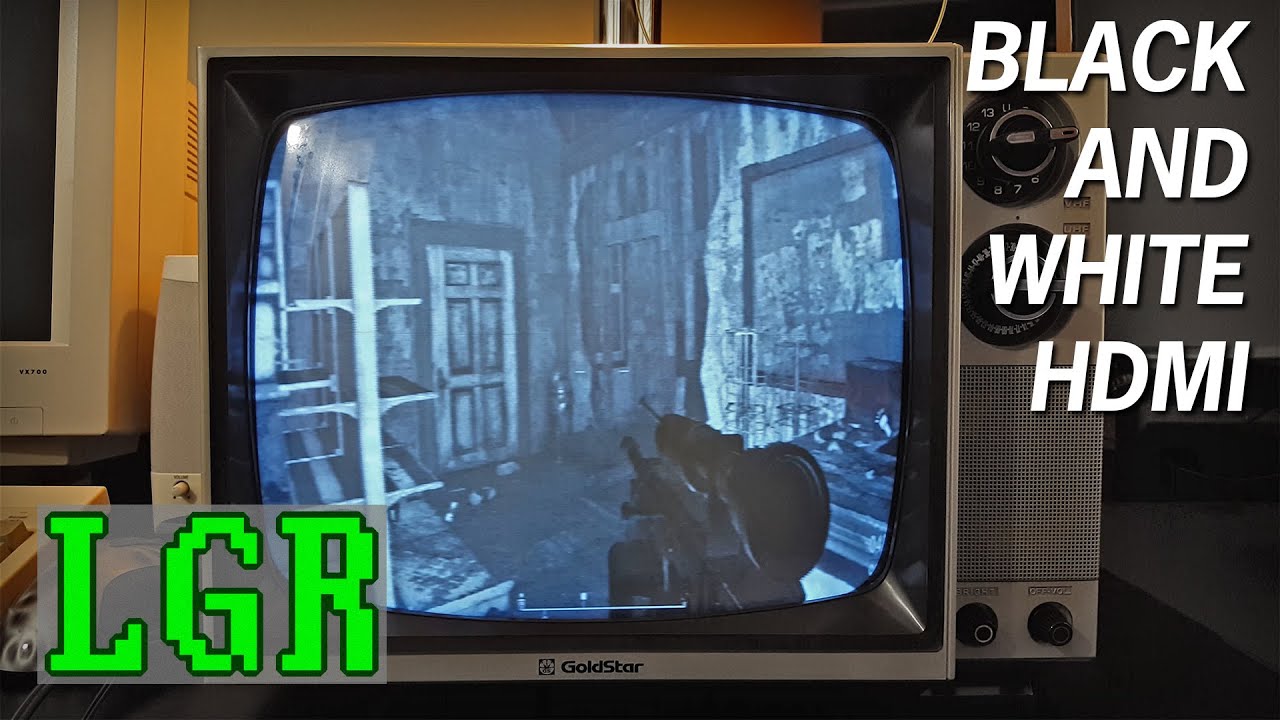 HDMI on a Black & White TV – Setup & Gaming
