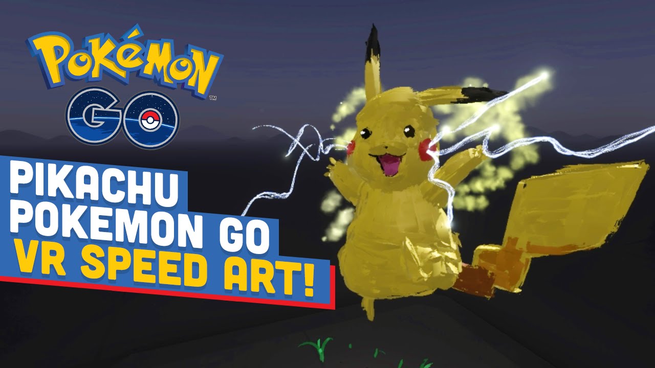 PIKACHU POKEMON GO 3D SPEED ART! – Art of Gaming VR