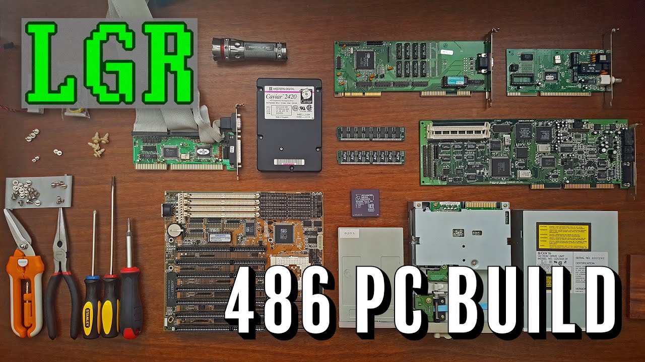 Building a 486 DOS PC! The LGR Woodgrain 486