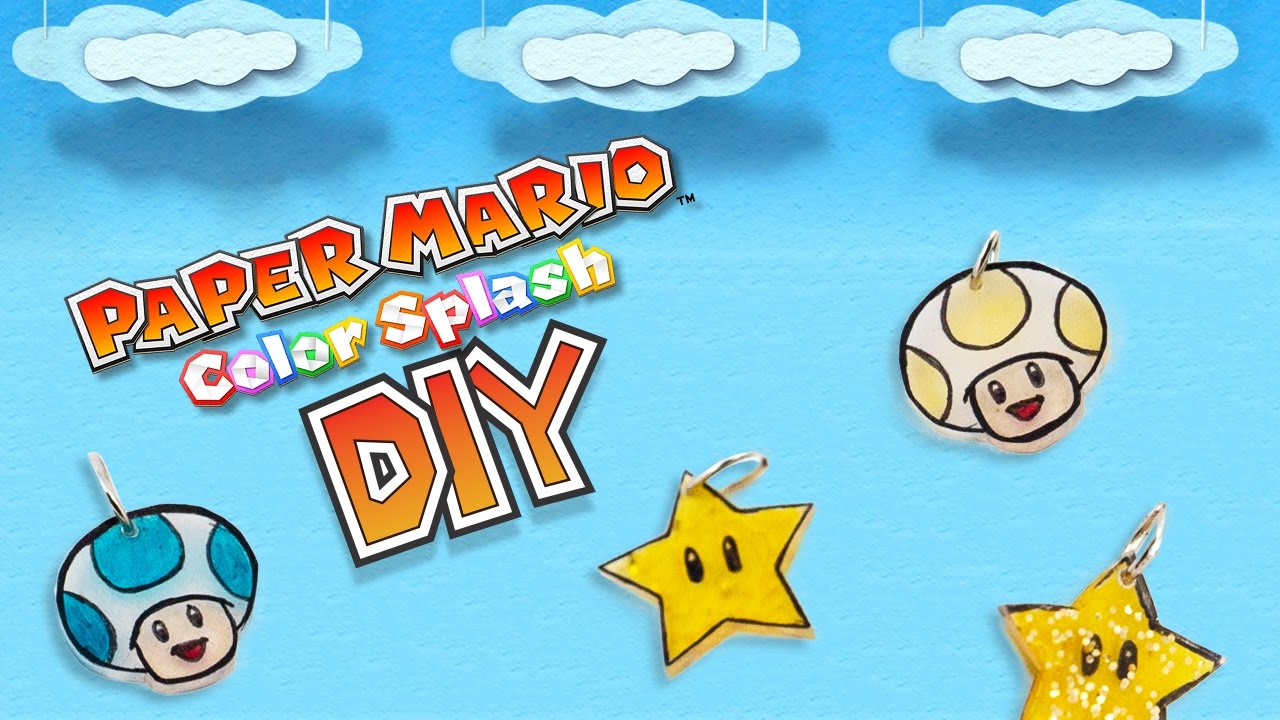 Paper Mario: Color Splash Shrink Charms DIY