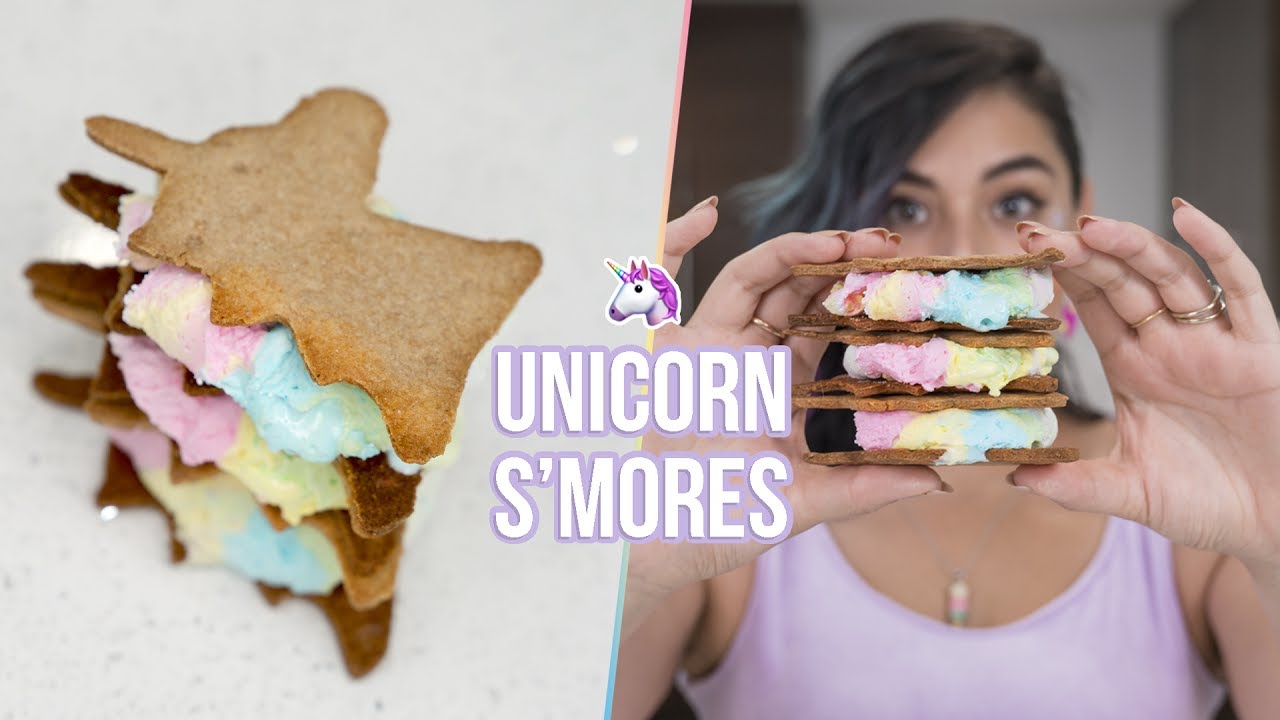 UNICORN S’MORES – Quake n Bake