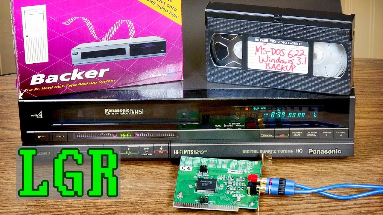LGR Oddware – Danmere Backer VHS Hard Drive Backup System