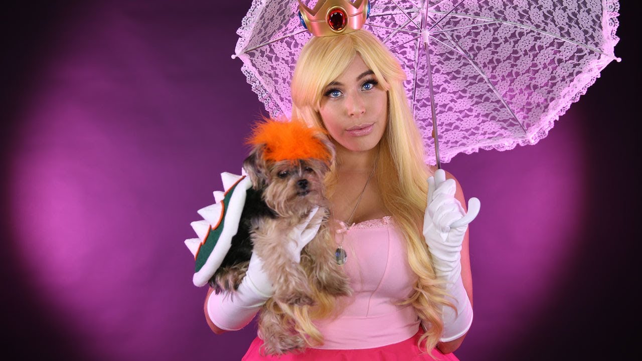 Princess Peach & Bowser Cosplay w/ your PET! – DIY