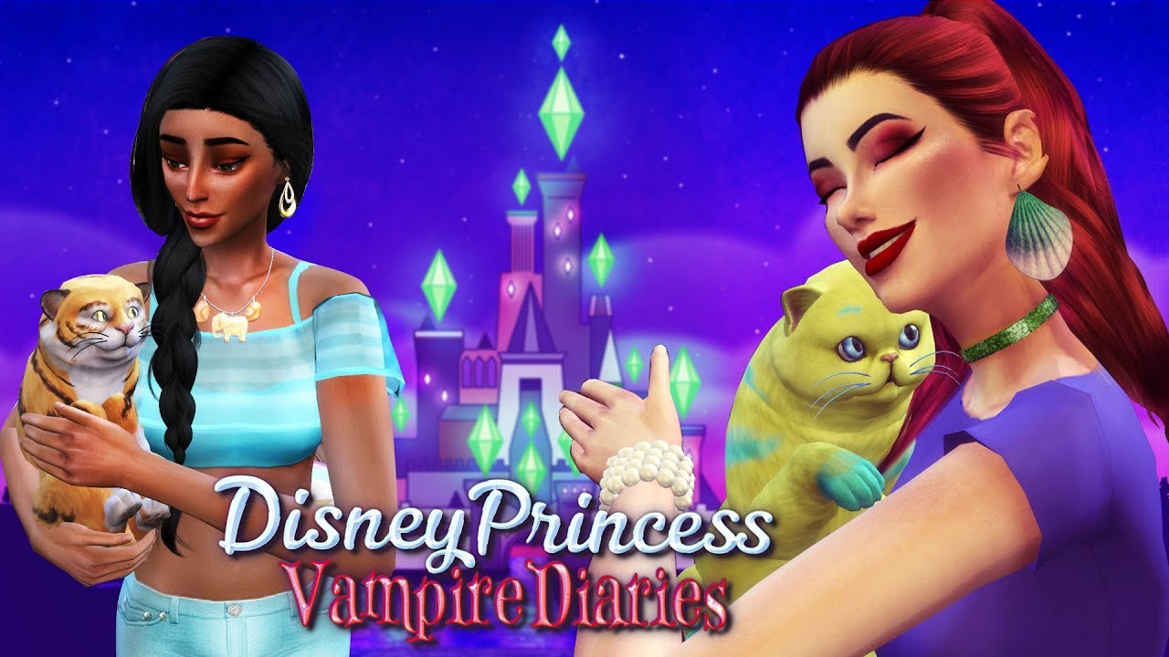 Princesses Pets | Sims 4 Disney Princess Vampire Diaries Ep 15