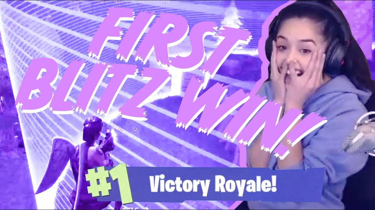 FIRST SOLO BLITZ WIN! Stressful/Funny Reaction – Valkyrae Fortnite