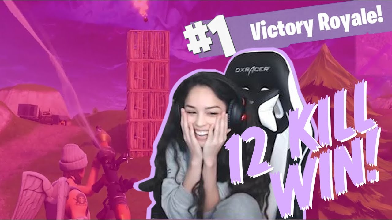 Another 12 Kill Solo Win! – Valkyrae [PC Fortnite Battle Royale]