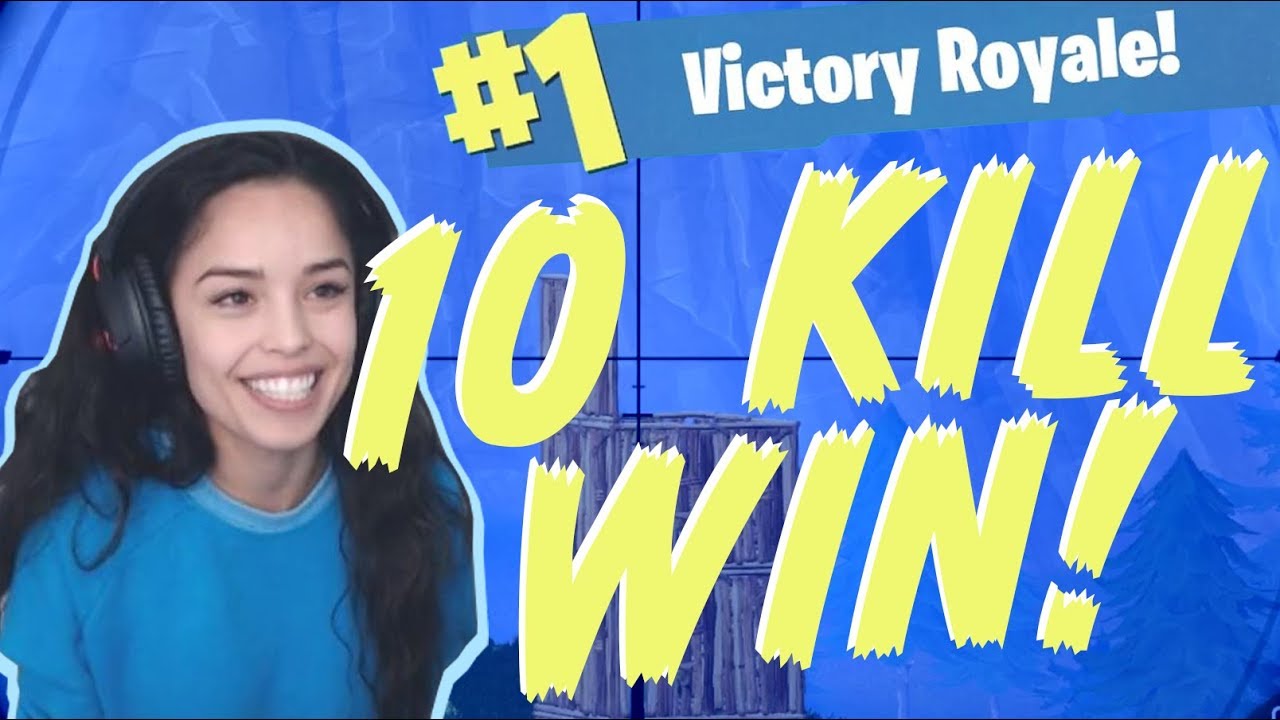 Valkyrae – 10 Kill Solo Win [PC Fortnite Battle Royale]