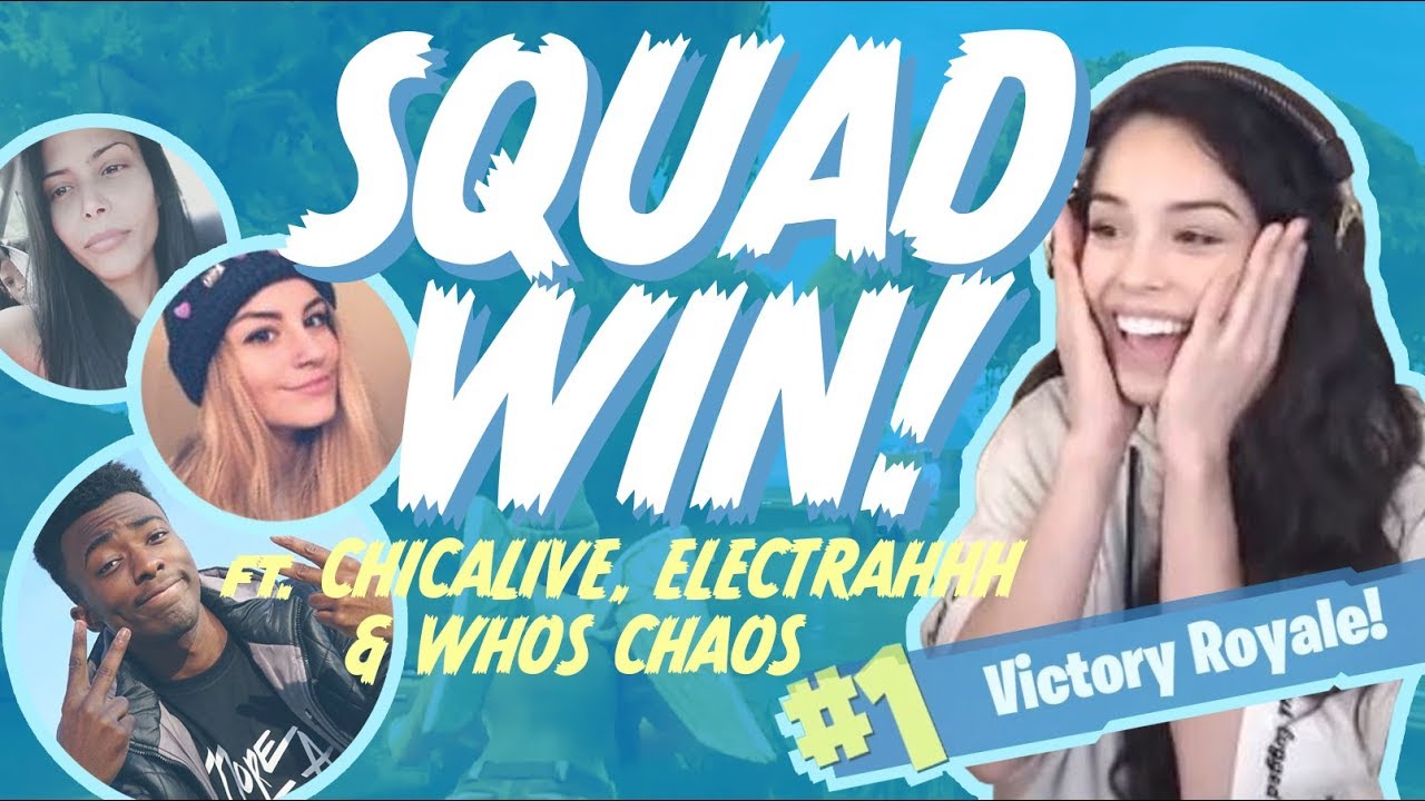 Girls Carrying tK WhosChaos! Ft. ChicaLive & Electrahhh – Valkyrae Fortnite