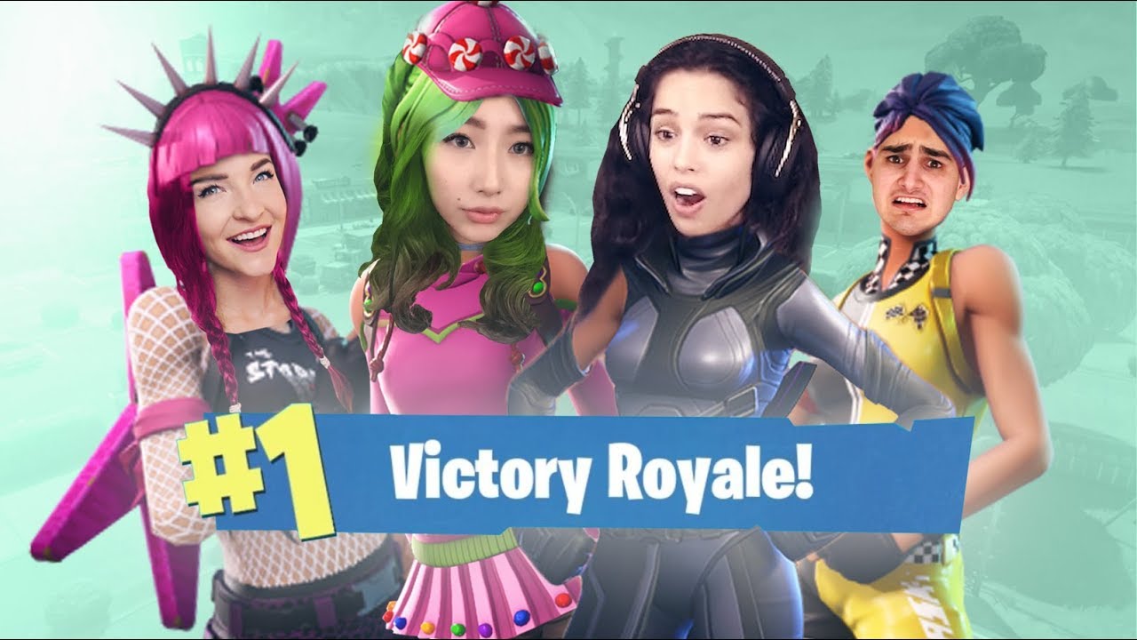 Fortnite with Drunk and Sober Streamer Friends – Valkyrae Stream Highlights