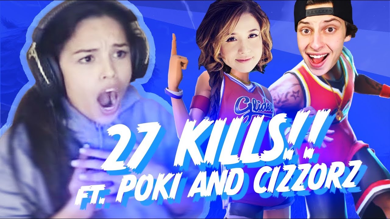 Pokimane and Valkyrae carry FaZe Cizzorz :) – 27 Kill Fortnite Squad Win!