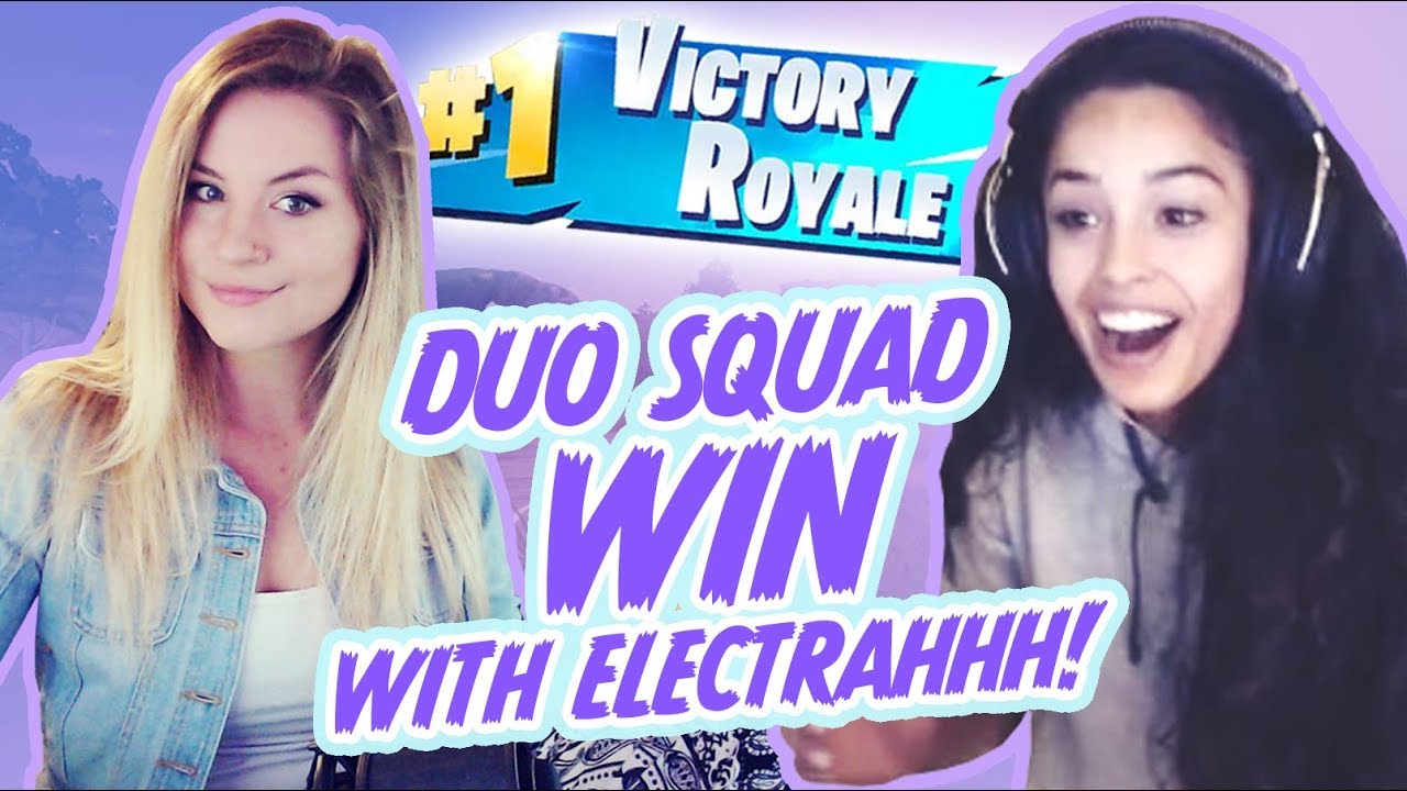 GIRL DUO SQUAD.. 19 KILLS?! FT. Electrahhh – Valkyrae Fortnite