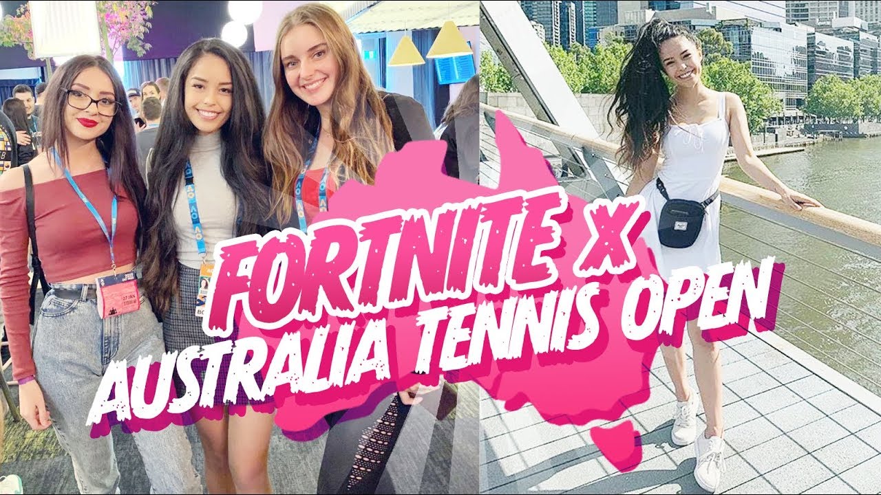 I WENT TO AUSTRALIA! Fortnite and Tennis for Charity – ValkyVlogs