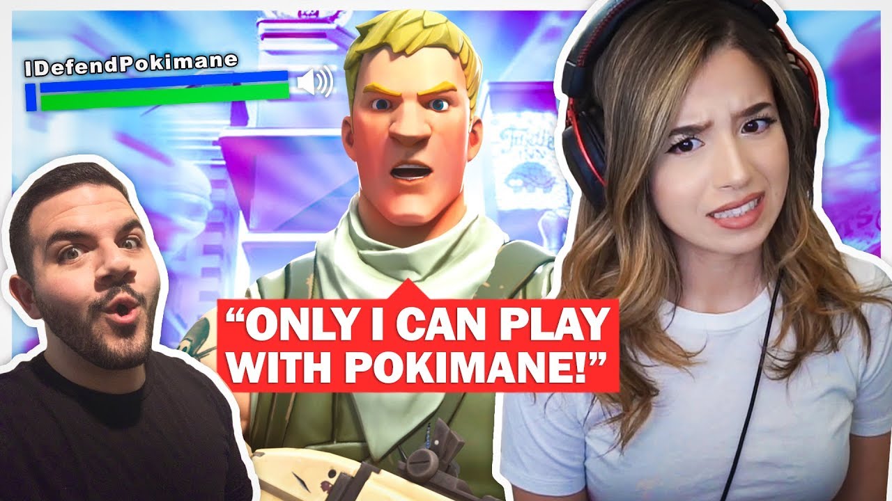 Pokimane meets her CRAZIEST Fan?! Fortnite Duos ft. CouRageJD!
