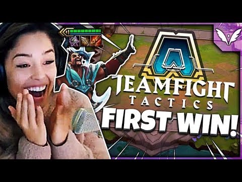 VALKYRAE IS ADDICTED?! | FIRST TeamFight Tactics WIN!!