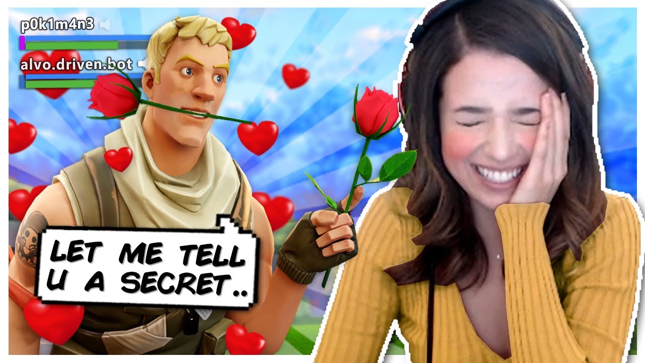 Pokimane finds the Secret to LOVE in Fortnite Random Duos!