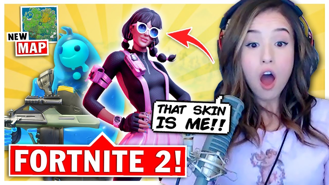 Pokimane Reacts to Fortnite Chapter 2 + Battle Pass! Season 11 Gameplay + NEW Map!