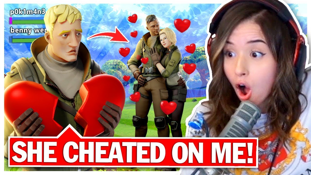 8 YR OLD gets CHEATED on by Fortnite Girlfriend! Pokimane Random Duos!