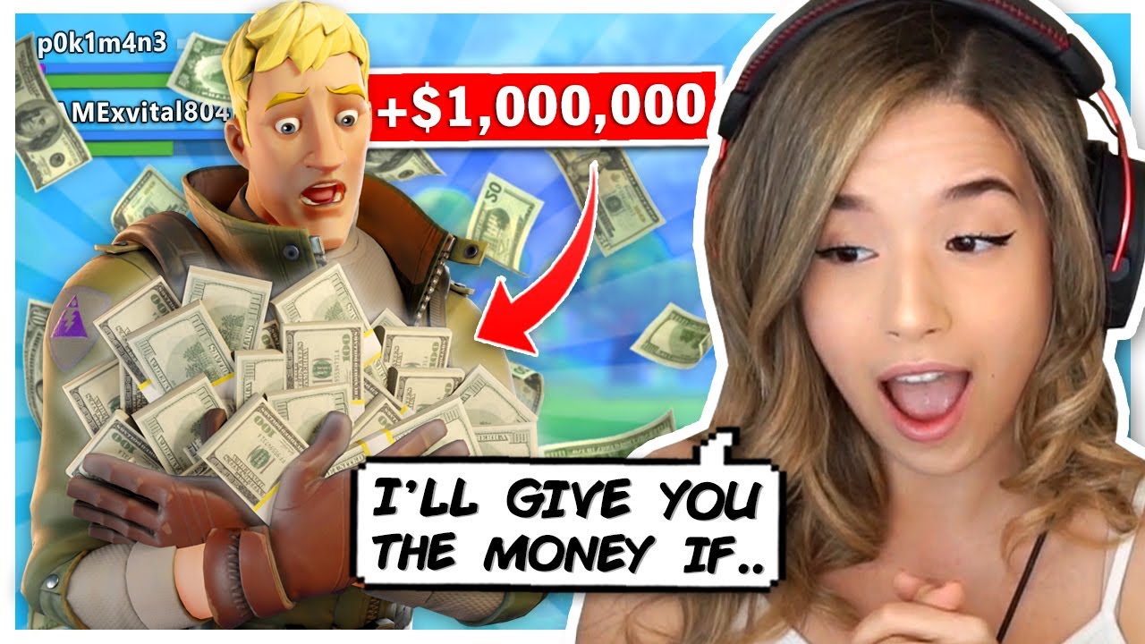 I OFFERED $1,000,000 TO A RANDOM DUO! – Pokimane Fortnite