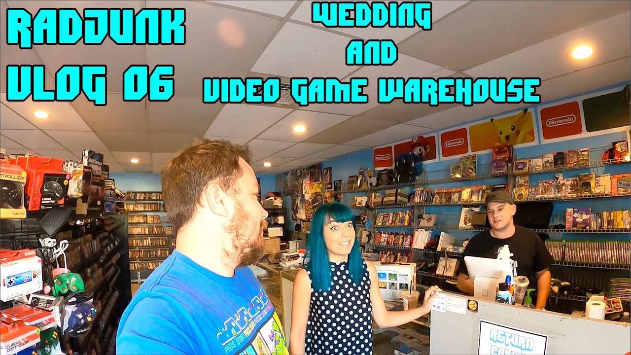 RadJunk VLOG 03.26.2020: Wedding and Epic Video Game Warehouse Tour!