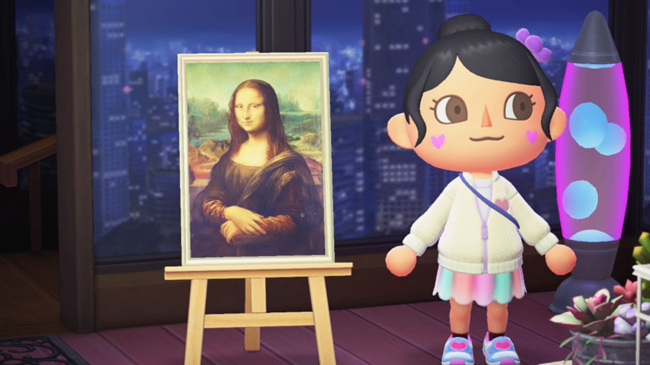 I got the REAL Mona Lisa in Animal Crossing New Horizons Update