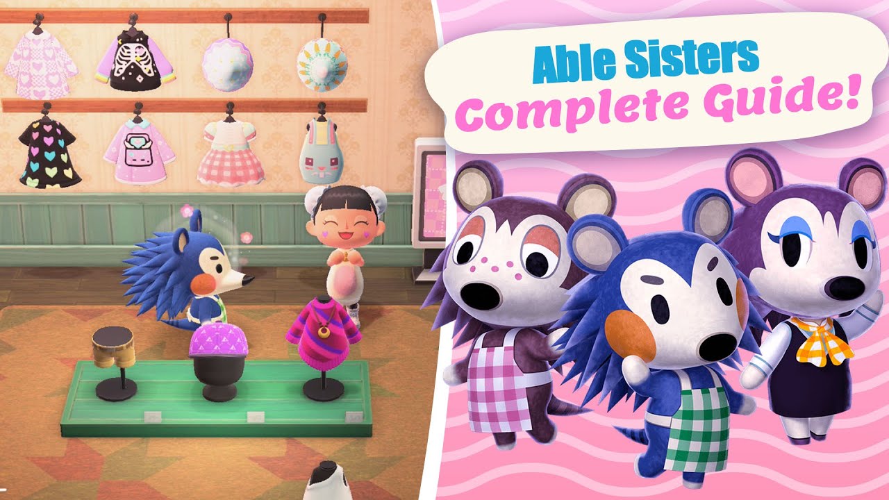 Able Sister & Designing Complete Guide in Animal Crossing New Horizons