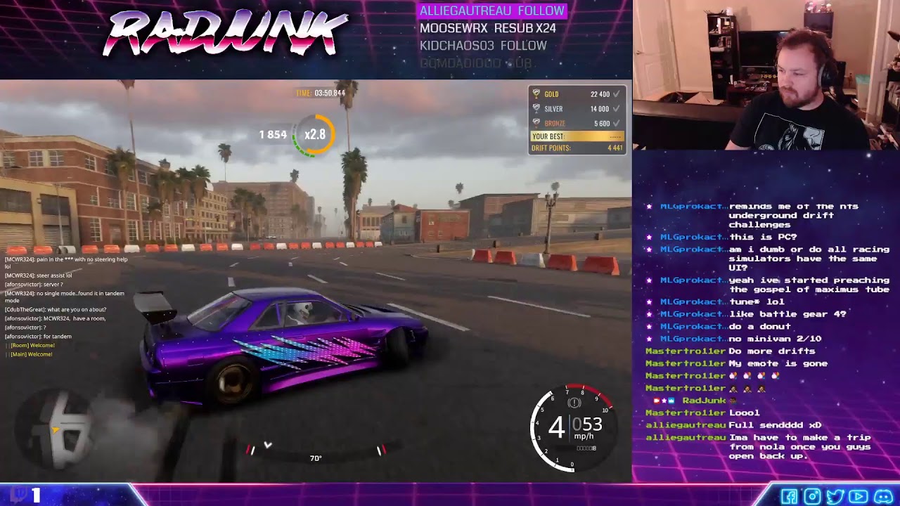 Doing some sweet skids!