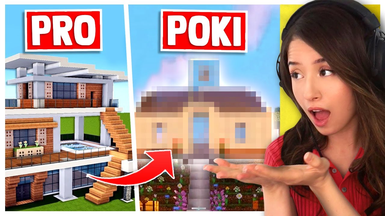 I Built My FIRST MINECRAFT HOUSE! – Pokimane