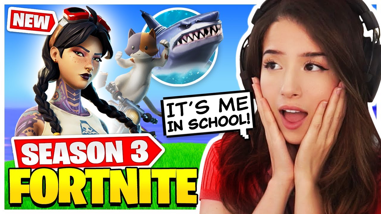 Pokimane Reacts to NEW Fortnite SEASON 3 + Battle Pass!