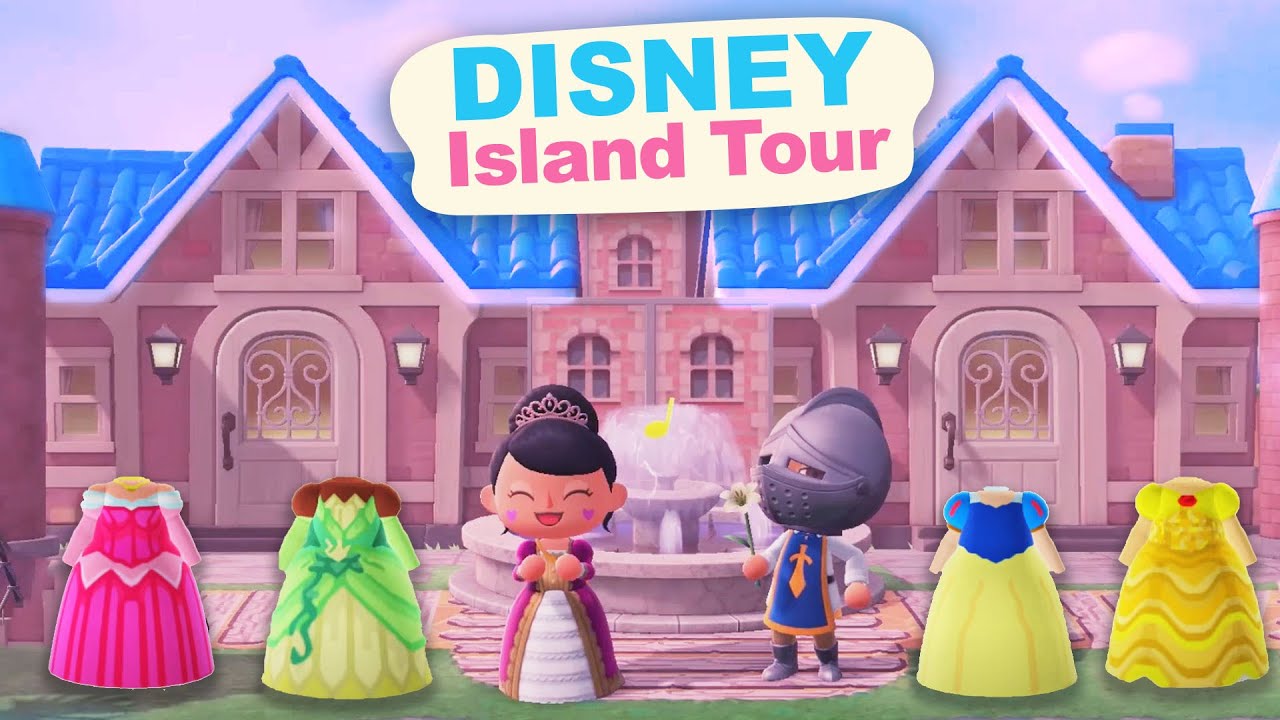 DISNEY 5 Star Island Tour in Animal Crossing New Horizons – Find All The Princesses!
