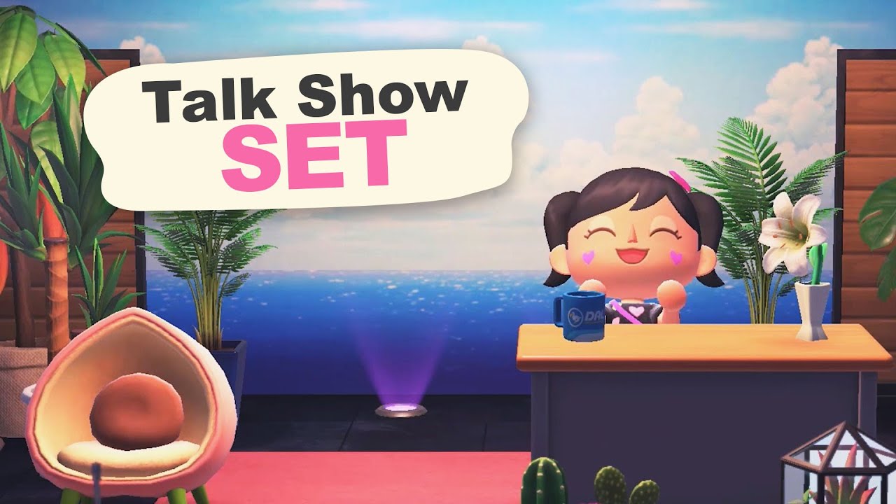 Making a Talk Show SET in Animal Crossing New Horizons