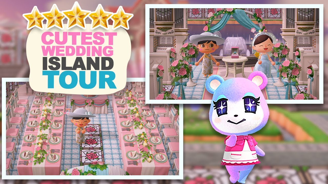 The CUTEST WEDDING Island w/ Resort – 5 Star Island Tour in Animal Crossing New Horizons