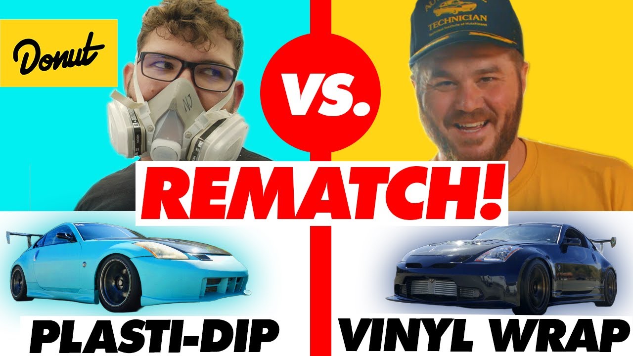 $500 Plasti-Dip vs. $2600 Vinyl Wrap – PART 2! | Donut Media