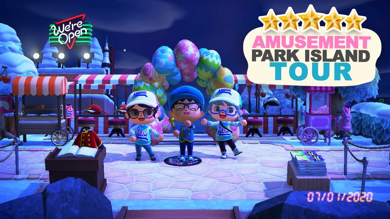 Incredible Amusement Park 5 Star Island Tour in Animal Crossing New Horizons!