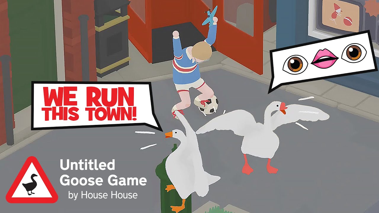 Crazy Husband & Wife Take Over A Town As Geese! Untitled Goose Game