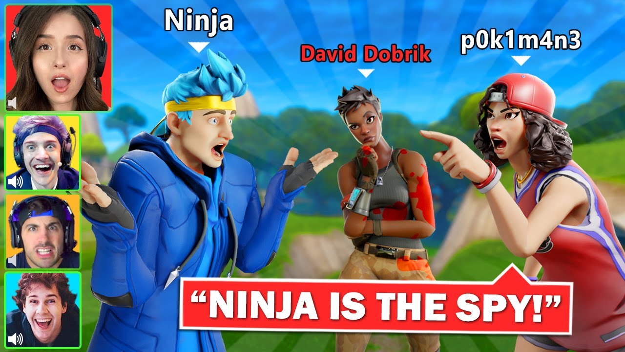 PLAYING AMONG US IN FORTNITE! ft. Ninja, David Dobrik, NICKMERCS, Sarah Silverman & more!