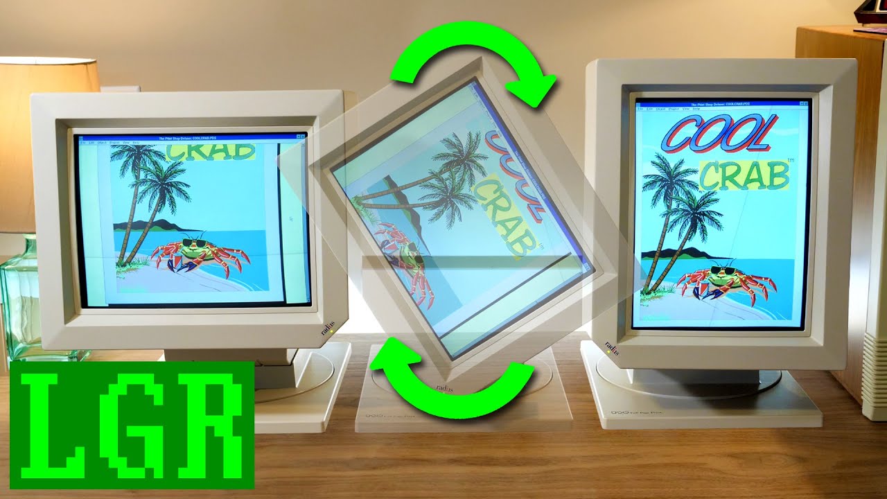 Radius Pivot: The Rotating CRT Monitor from 1991 [LGR Oddware]