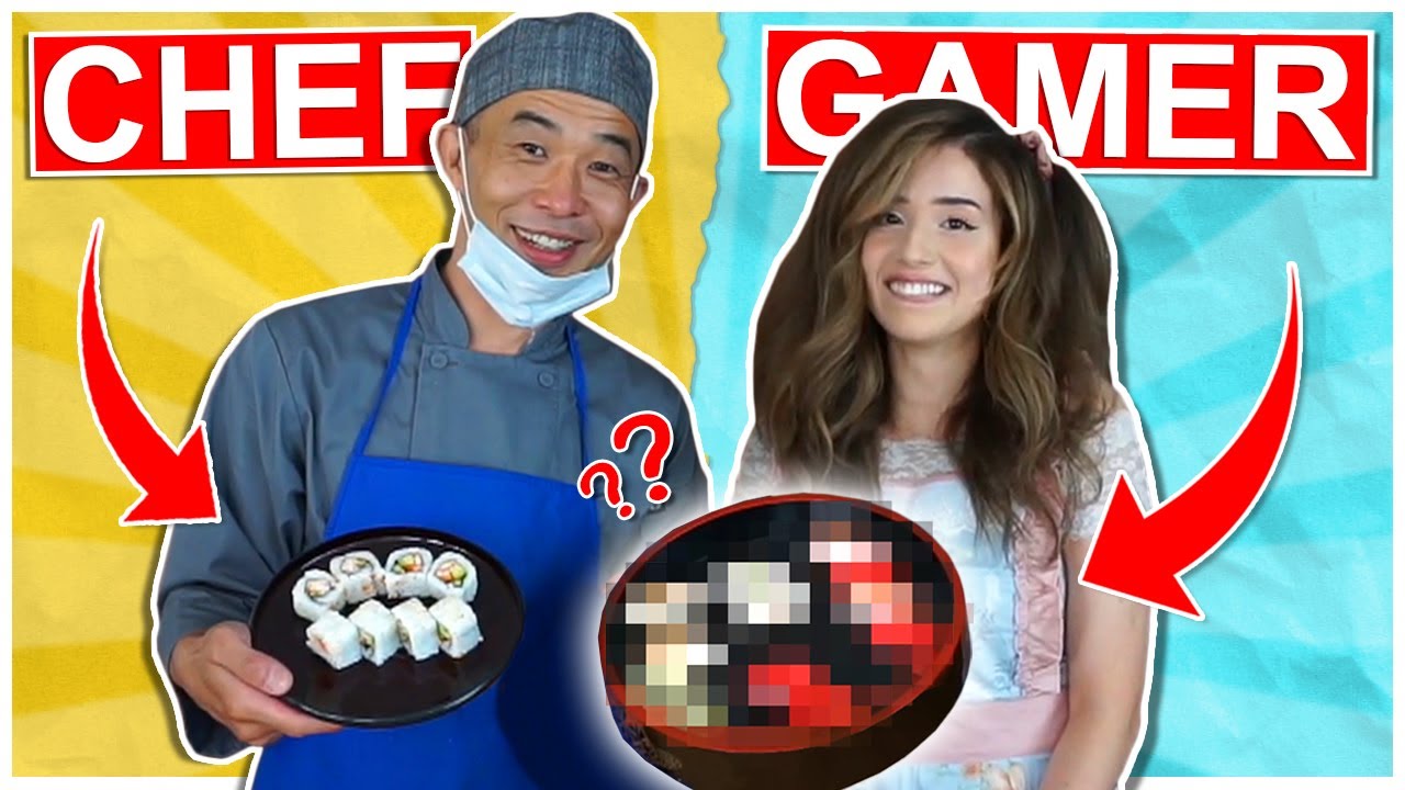 PRO SUSHI CHEF vs. GAMER – Pokimane Makes Sushi!