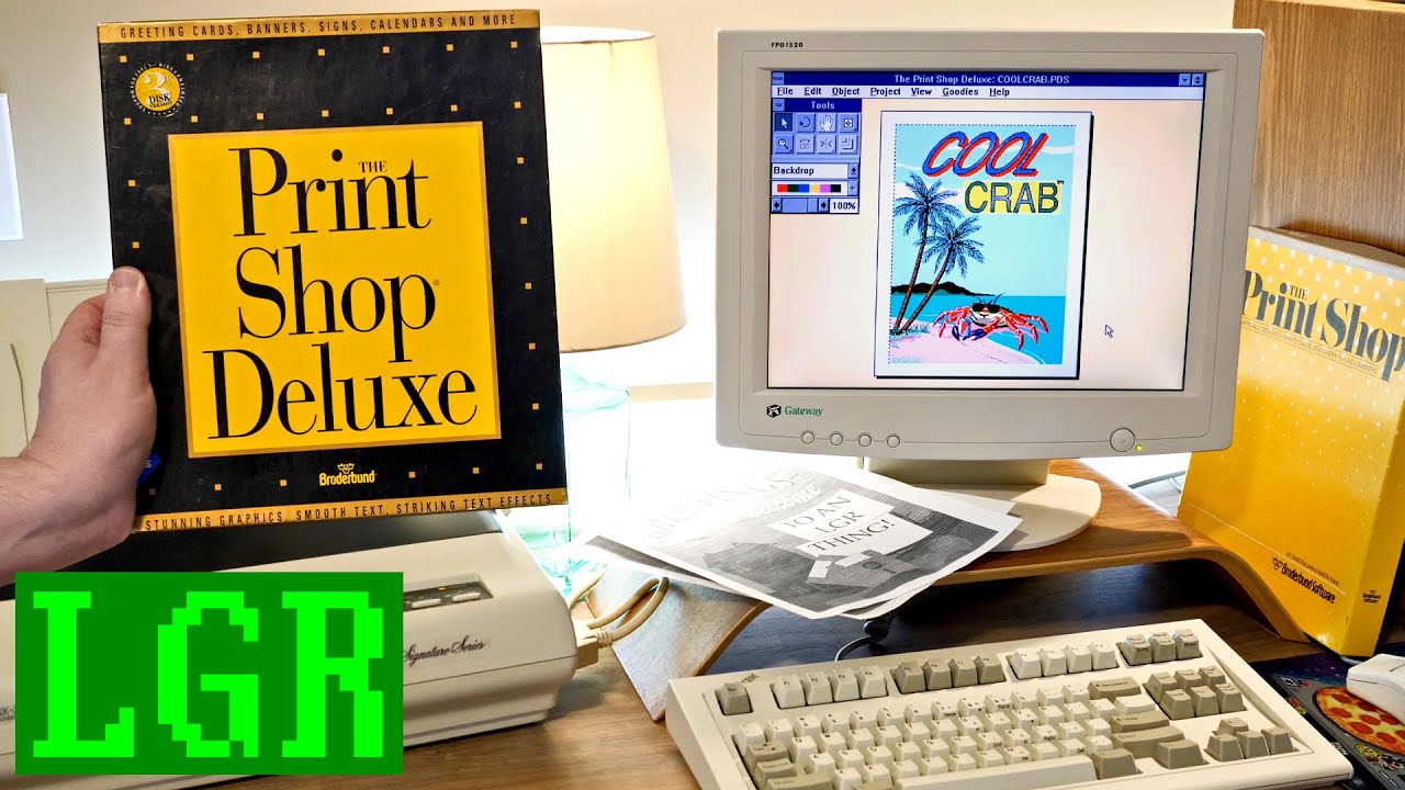 Broderbund’s Print Shop Deluxe – An LGR Retrospective