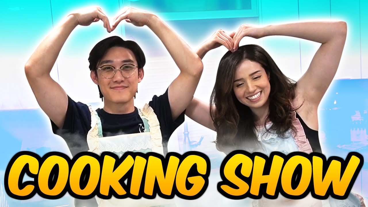 Pokimane & Kevin Try To Cook: Korean Street Food