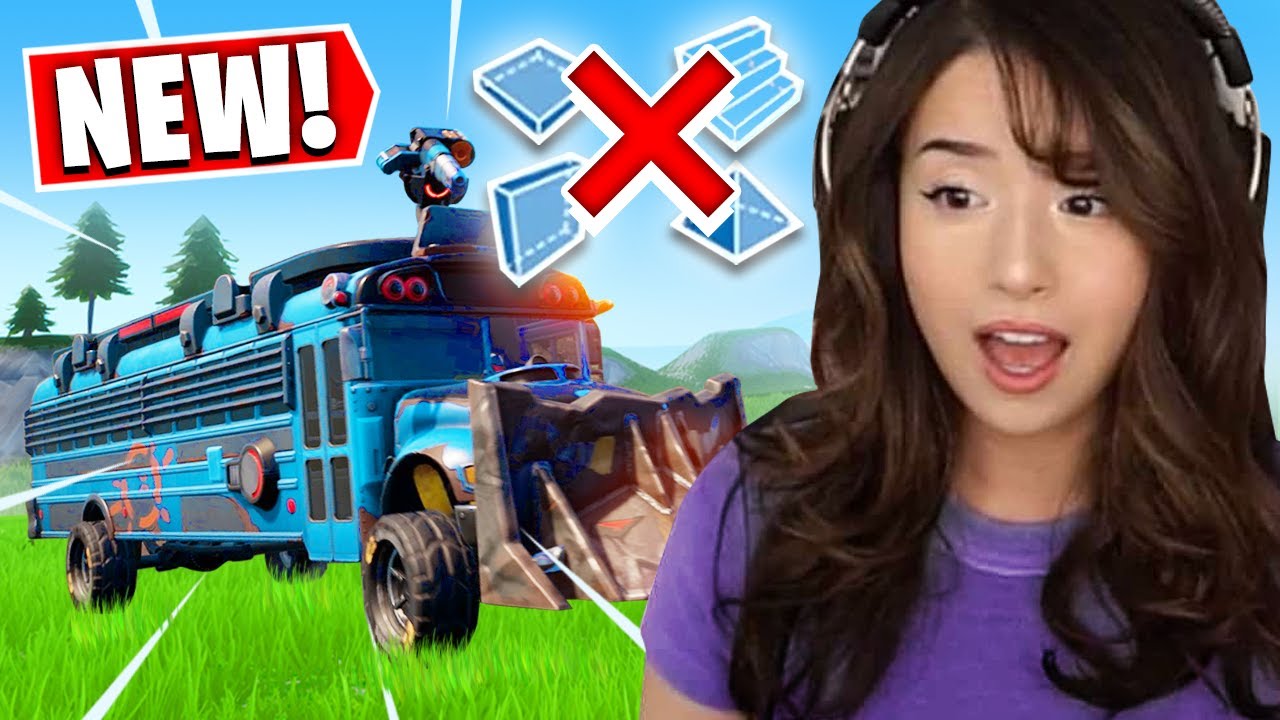 You can DRIVE the Fortnite Battle Bus! – Pokimane