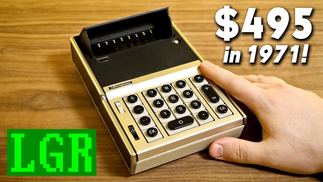 Smallest Battery-Powered Calculator in 1970: Dictaphone 1680